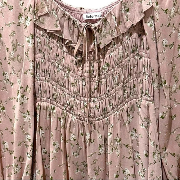 Reformation Morris Long Sleeve Floral Mini Dress in
Melody Pink Floral |… - Picture 6 of 16